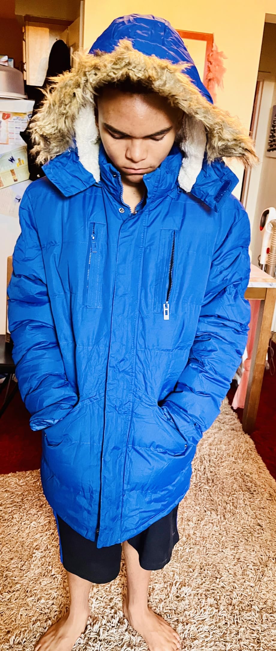 Men's Long Winter Coats Warm Heavy Water Resistant Parka Jackets customer photo 2