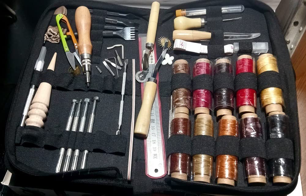 Jupean Leather Working Tools: Leather Tools for Leathers Working Kit customer photo 2