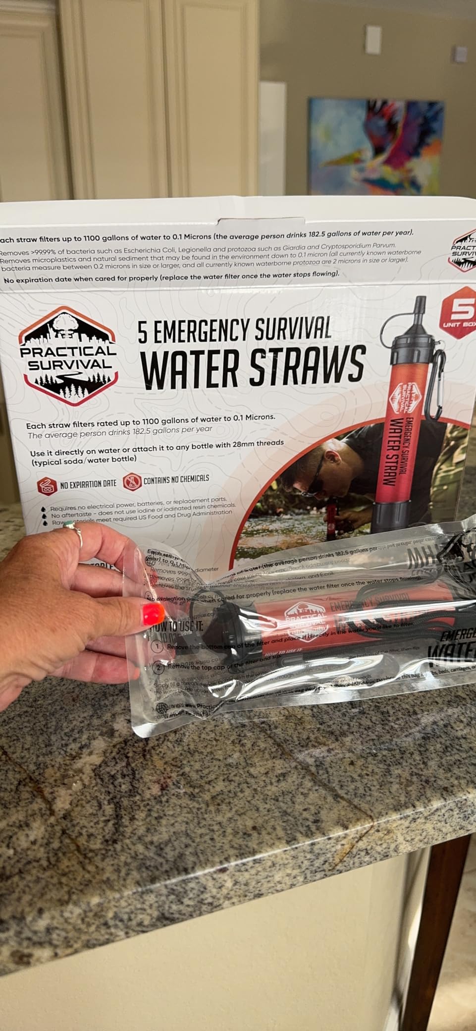 Practical Survival Reusable Emergency Water Filter Straws, 2-Pack customer photo 2
