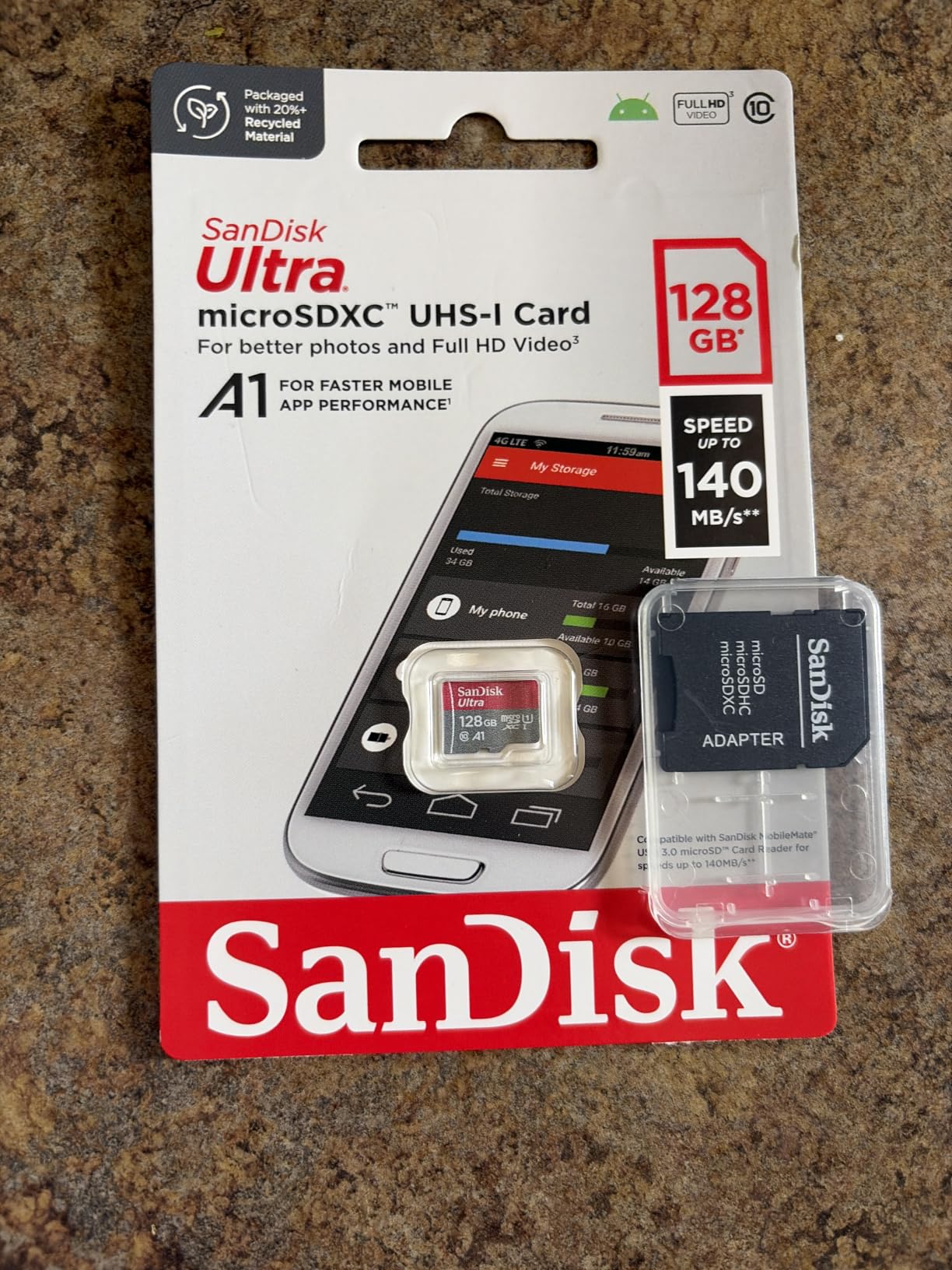 SANDISK 256GB Ultra microSD Card + Adapter, Up to 150MB/s Read Speeds customer photo 1
