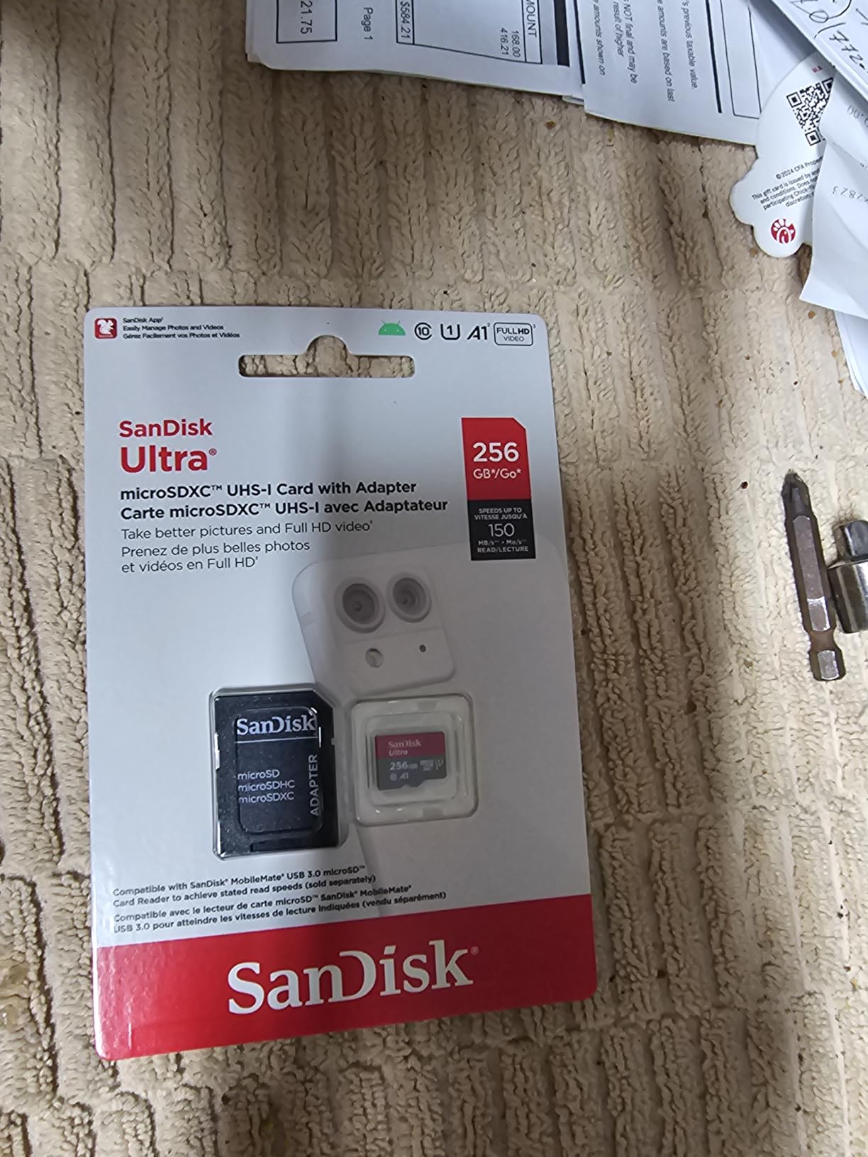 SANDISK 256GB Ultra microSD Card + Adapter, Up to 150MB/s Read Speeds customer photo 2
