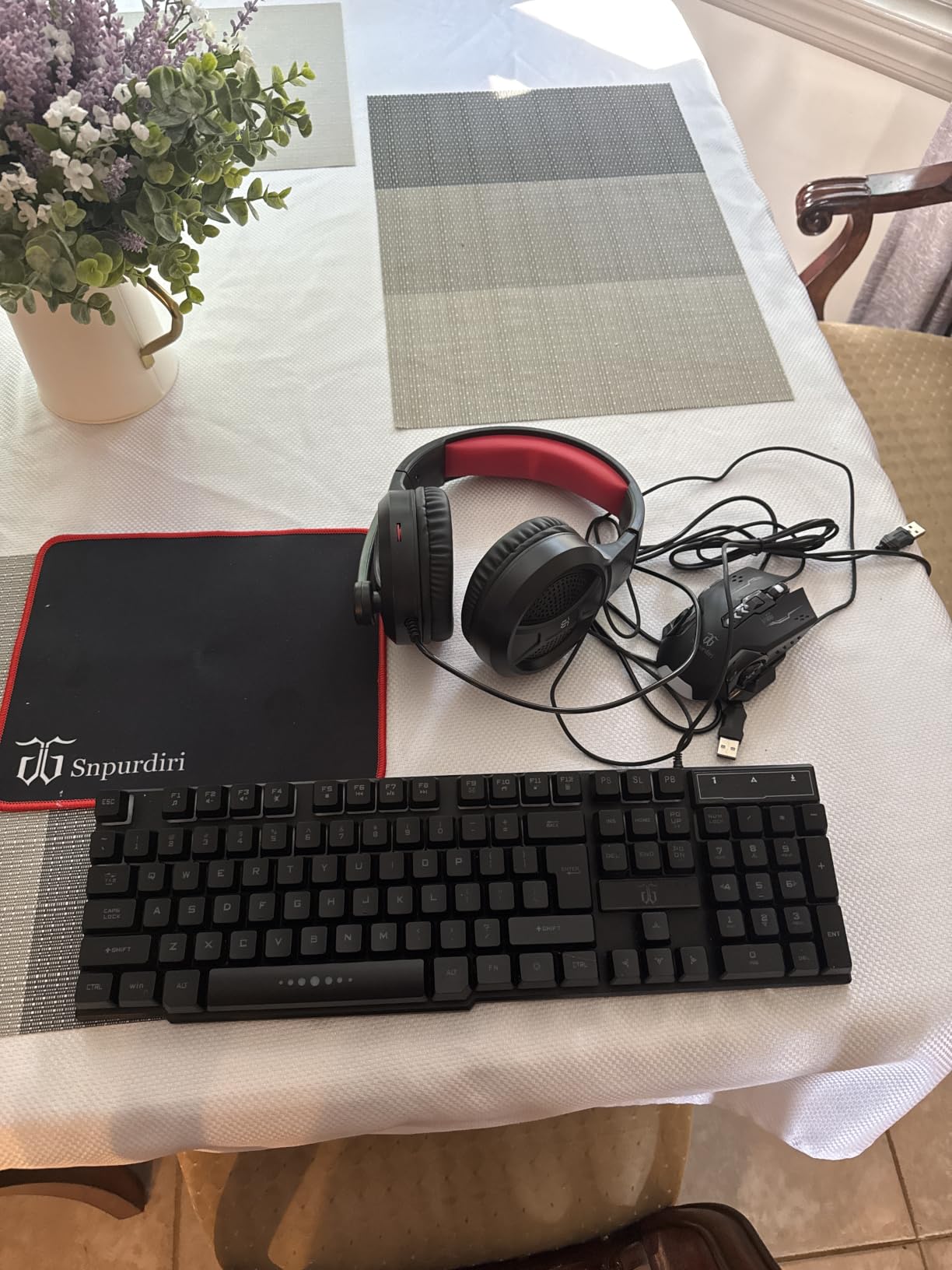 DGG Gaming Keyboard and Mouse, Headphones, Mouse pad Combo for PC Gamers customer photo 1