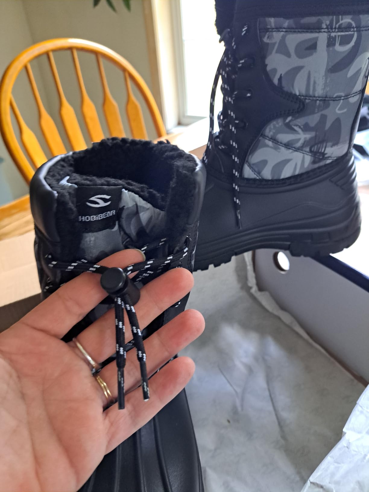 Boys' Waterproof Winter Snow Boots with Insulation for Cold Weather customer photo 2