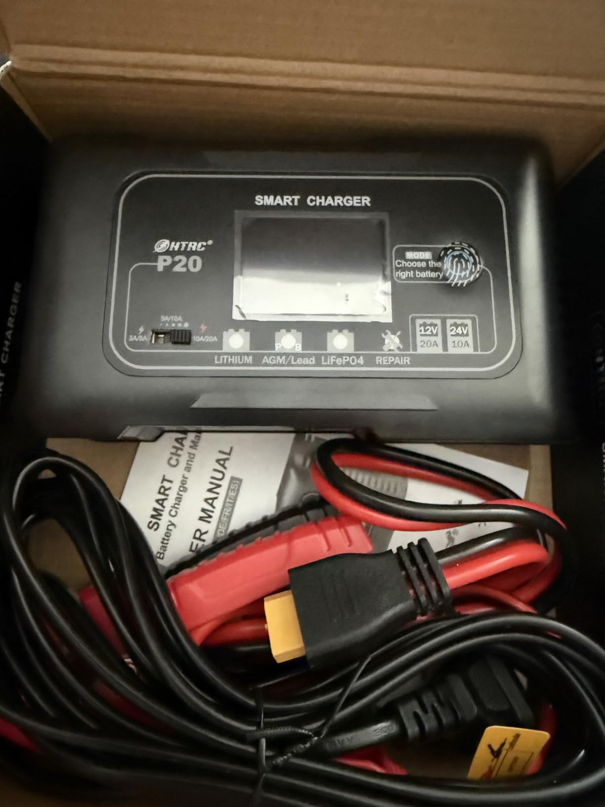 Battery Charger 0-25A,12V&24V LiFePO4 Battery Charger for Lithium,Lead Acid,AGM,RV,Marine,Boat, and Deep Cycle Batteries,9 Stage with Pulse Repair,Smart Car Trickle Charger & Maintainer customer photo 2