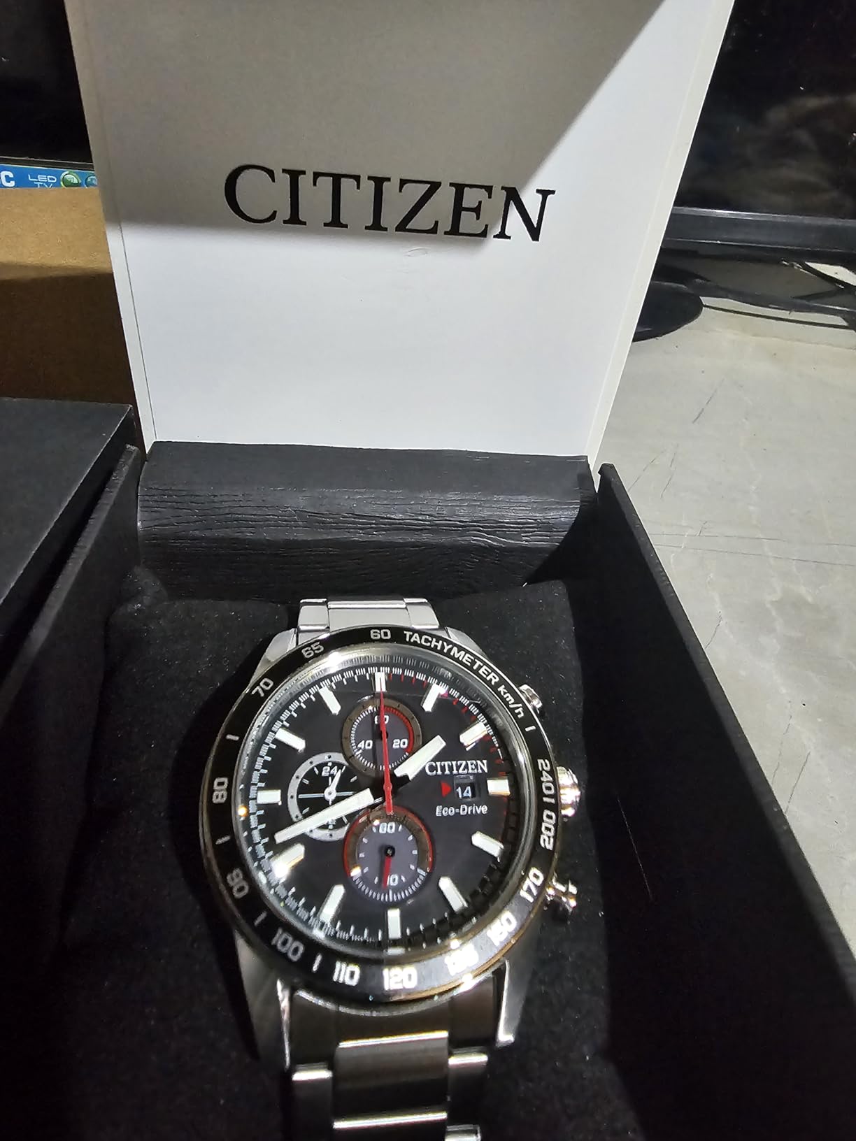 Citizen Men's Sport Casual Brycen Eco-Drive Chronograph Stainless Steel Watch, 100M Water Resistant customer photo 2