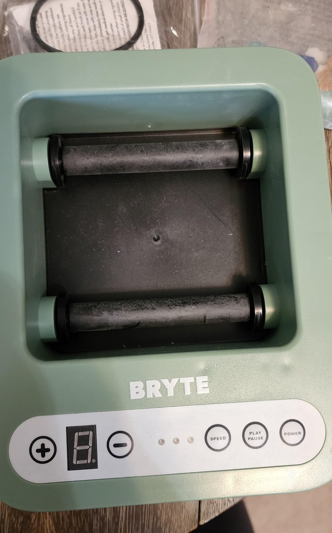 BRYTE Rock Tumbler & Tumbling Machine - Medium Mint Green, 3-Speed, Ages 8+ - Direct-Drive, 9-Day Timer & Cooling Quiet Motor - Indoor Quiet Polisher & Sea Glass Kit - Rock Tumblers for Adults & Kids customer photo 1