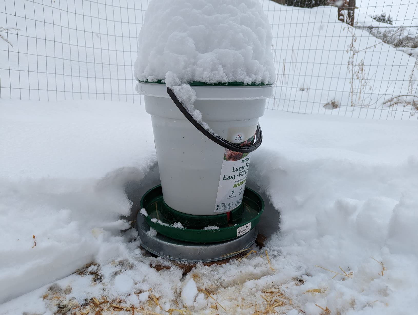 Chicken Water Heater Base for Winter, Heated Chicken Waterer 5 Gallon 125W customer photo 2