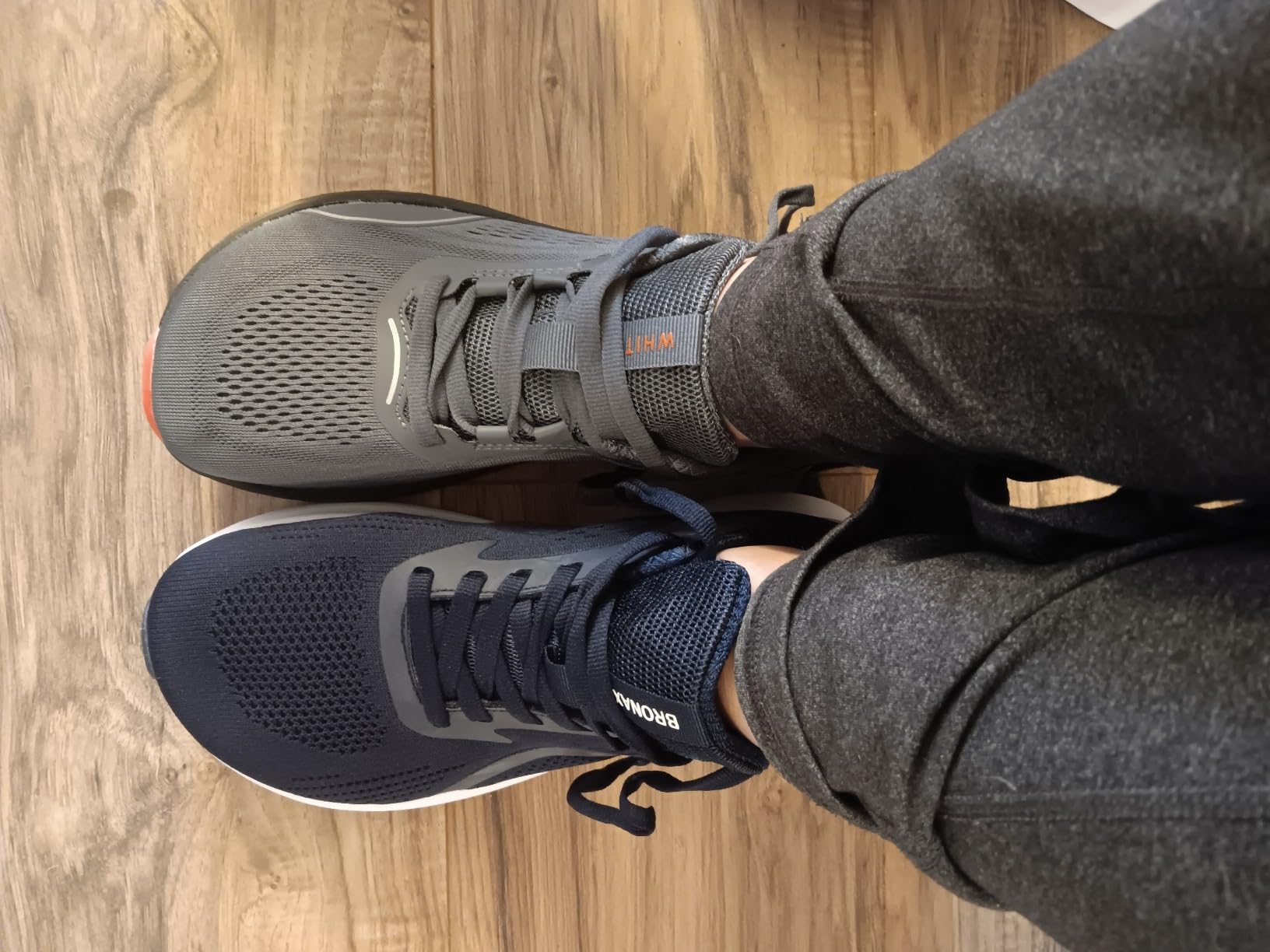 BRONAX Men's Wide Toe Box Supportive Road Running Shoes S71 customer photo 2