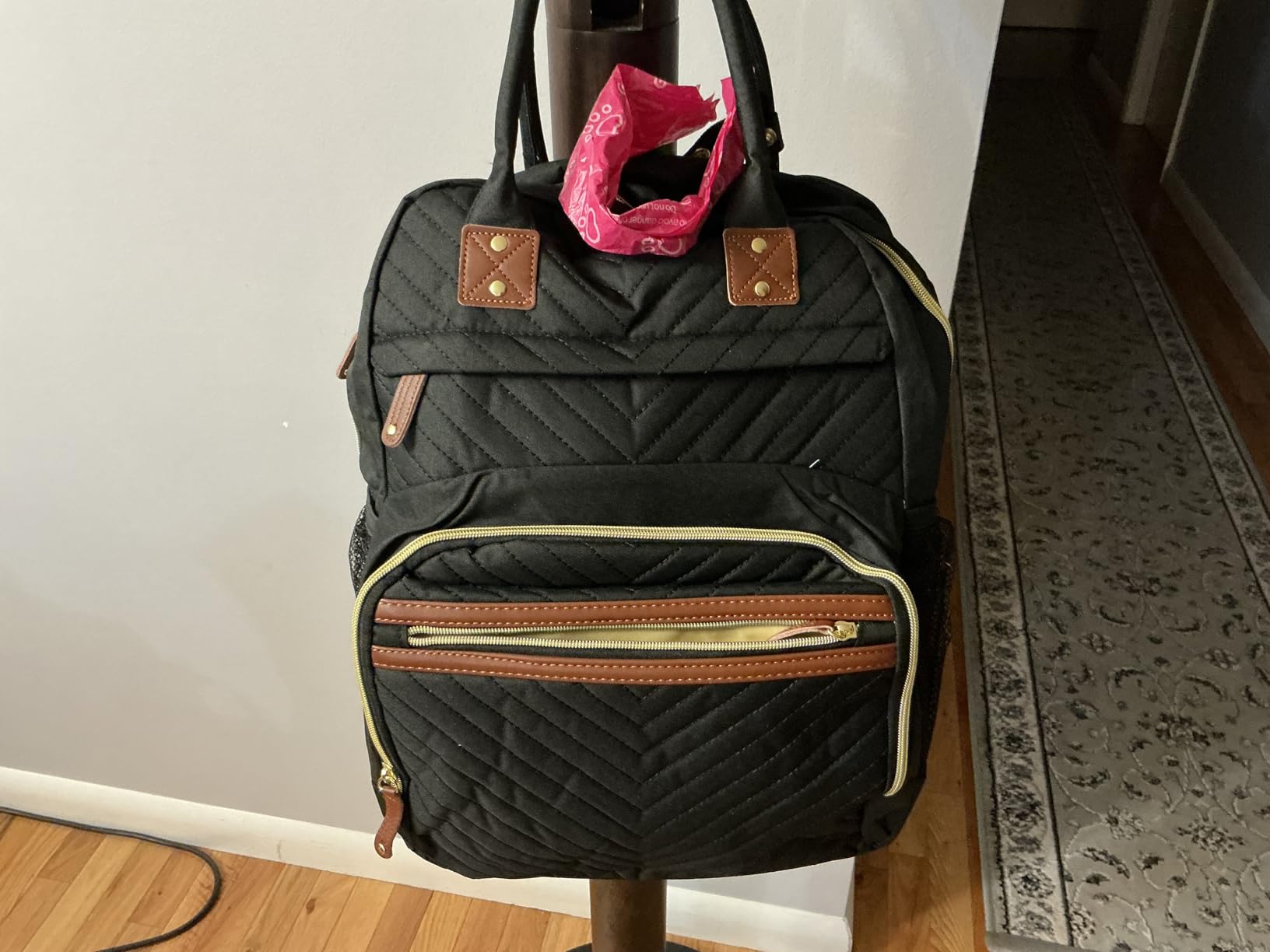 Tenot Diaper Bag Backpack for Women with Insulated Pockets Black customer photo 1