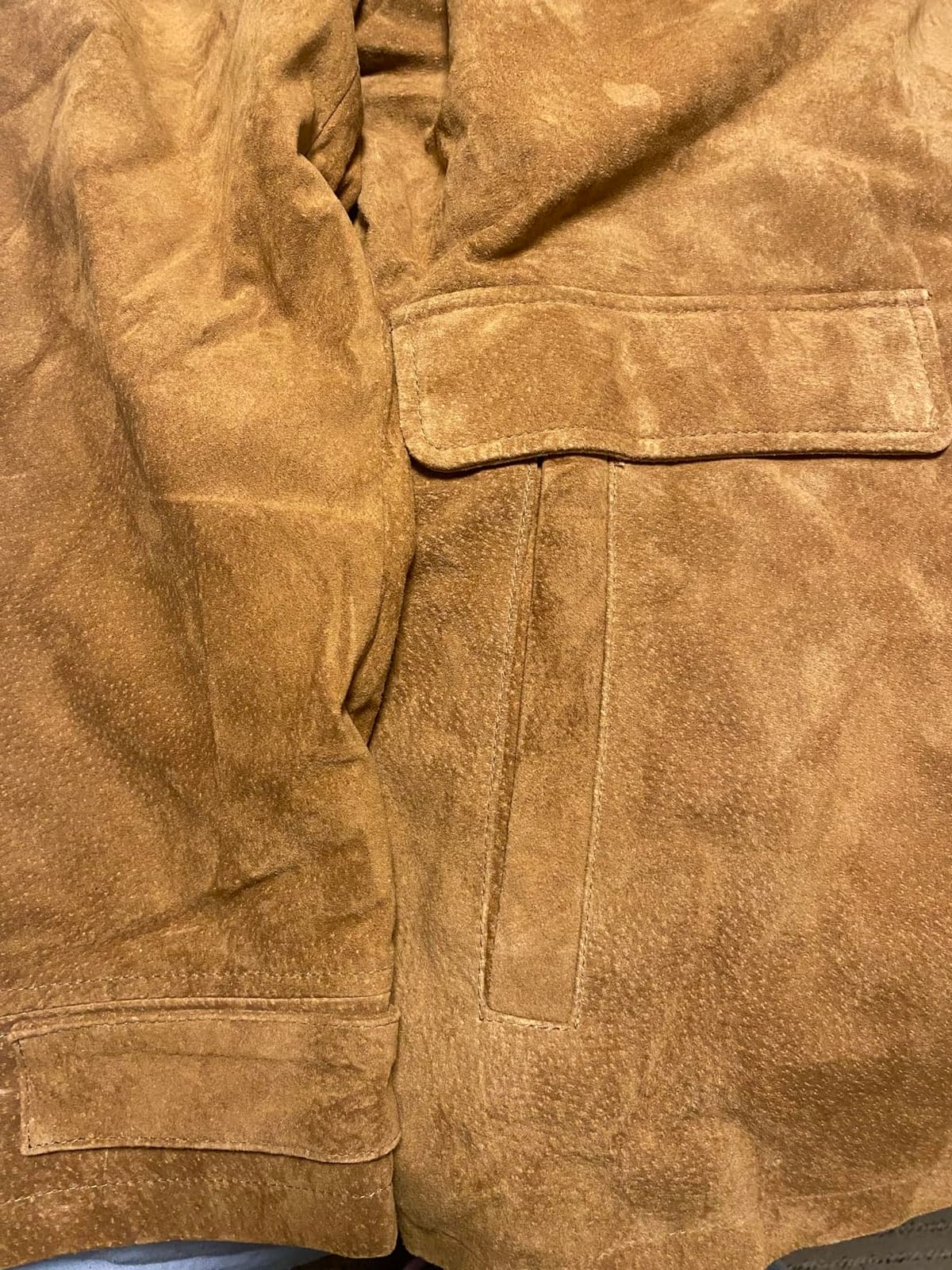 FLAVOR Men's Classic Leather Jacket Suede Winter Coat customer photo 2
