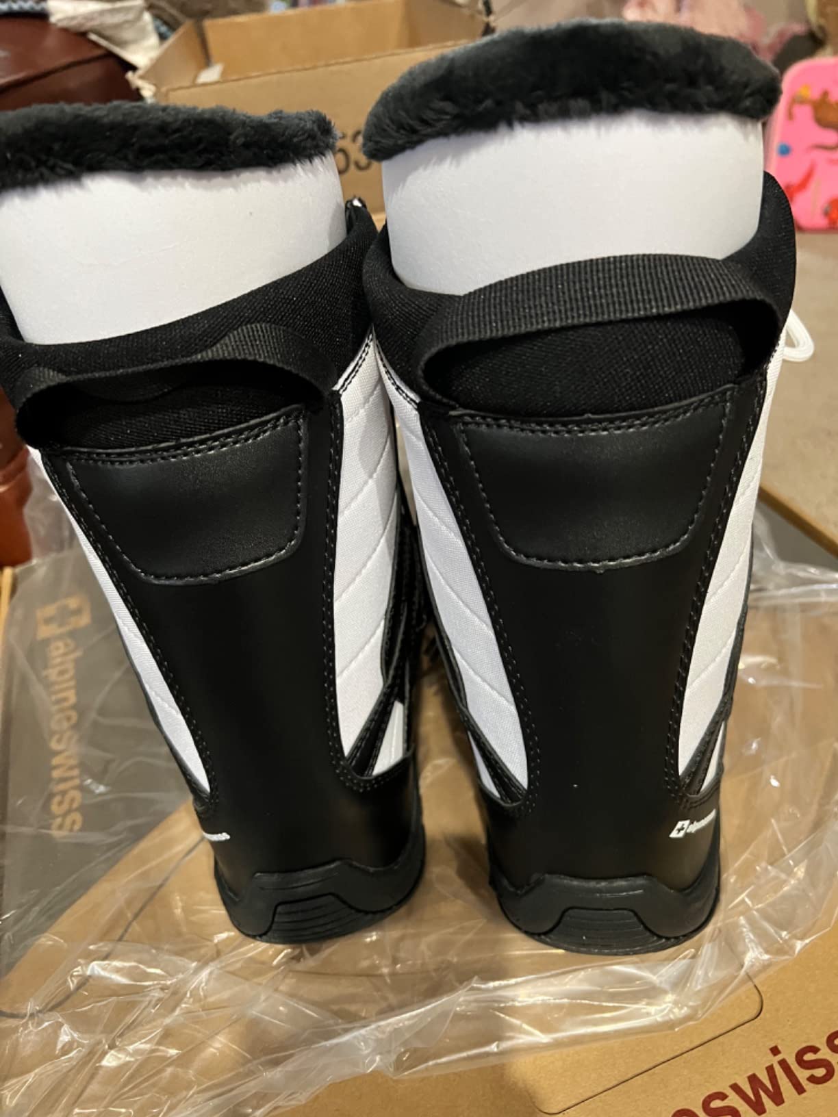Alpine Swiss Men's Snowboard Boots | Waterproof, Custom-Fit Liner, Medium Flex for All-Mountain Riding, Winter Snow Boots customer photo 1