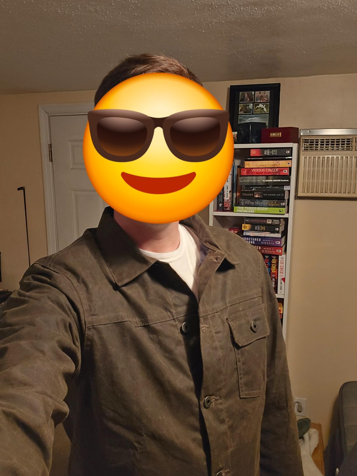 Huckberry Flint and Tinder Men's Flannel-Lined Waxed Trucker Jacket customer photo 2