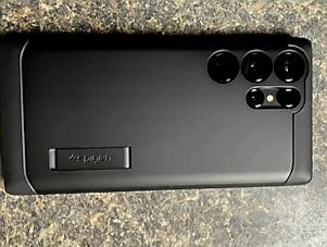 Spigen Tough Armor Designed for Galaxy S23 Ultra Case (2023) [Kickstand] [Military-Grade Protection] - Abyss Green customer photo 2