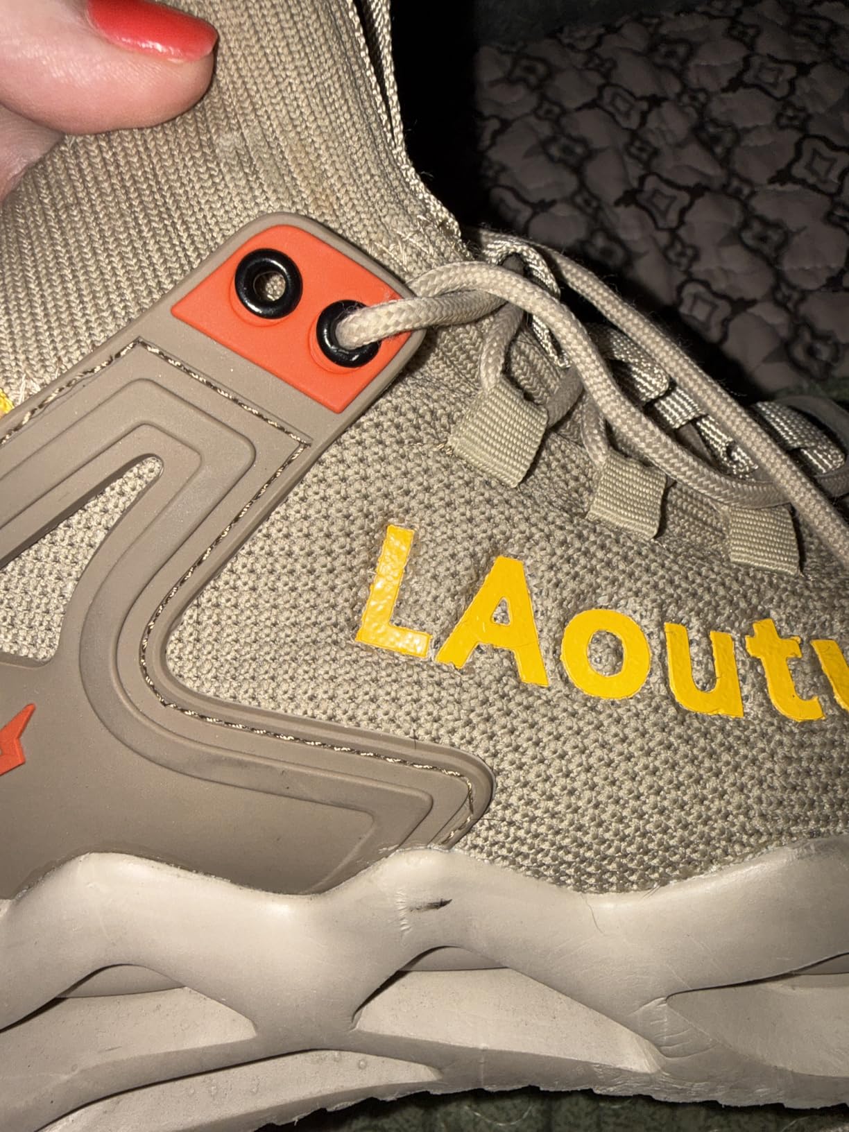 LAoutun Steel Toe Shoes for Men Work Shoes Safety Sneakers Lightweight customer photo 2