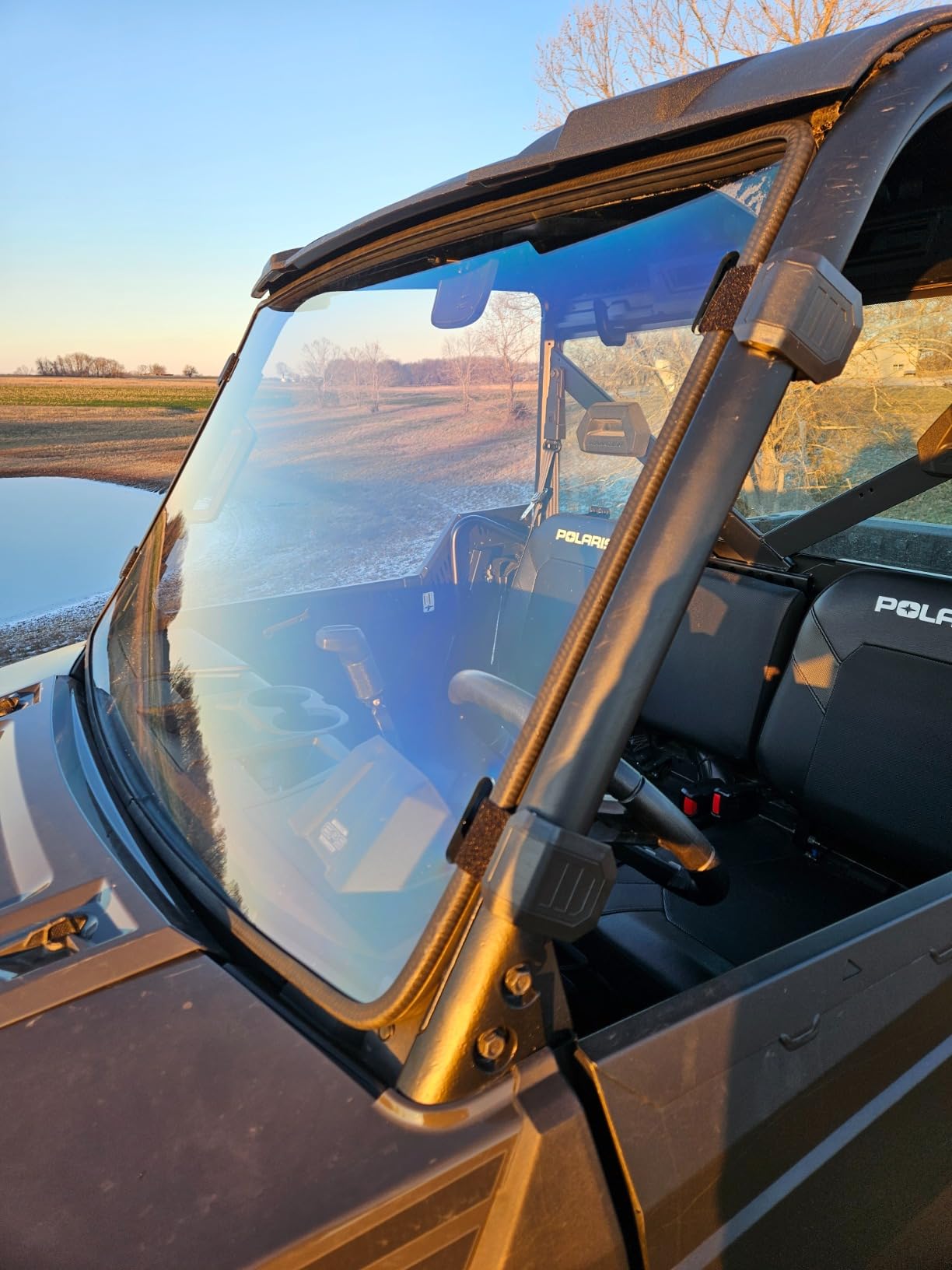 StarknightMT Full Front Windshield Compatible with Polaris Ranger XP 1000 customer photo 2