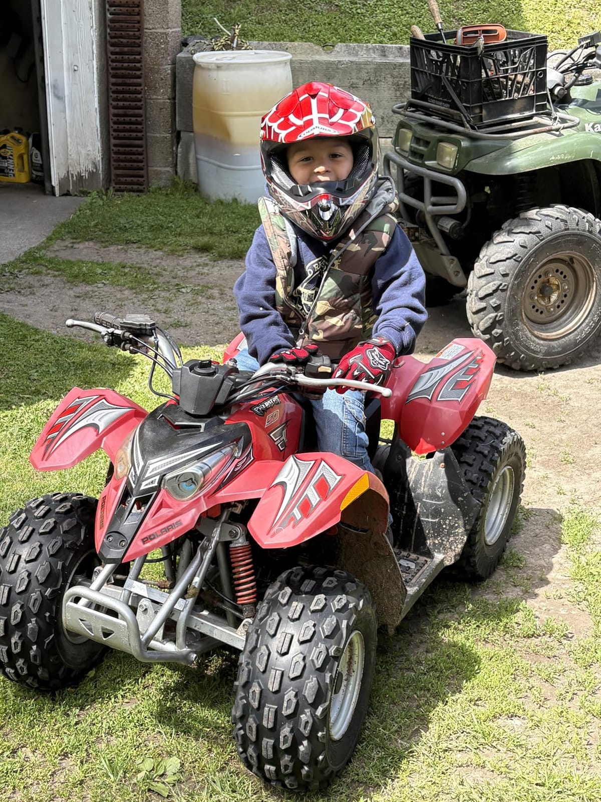 OUMURS Youth Dirt Bike Helmet DOT Approved, Kids Full Face Motocross Helmet customer photo 2