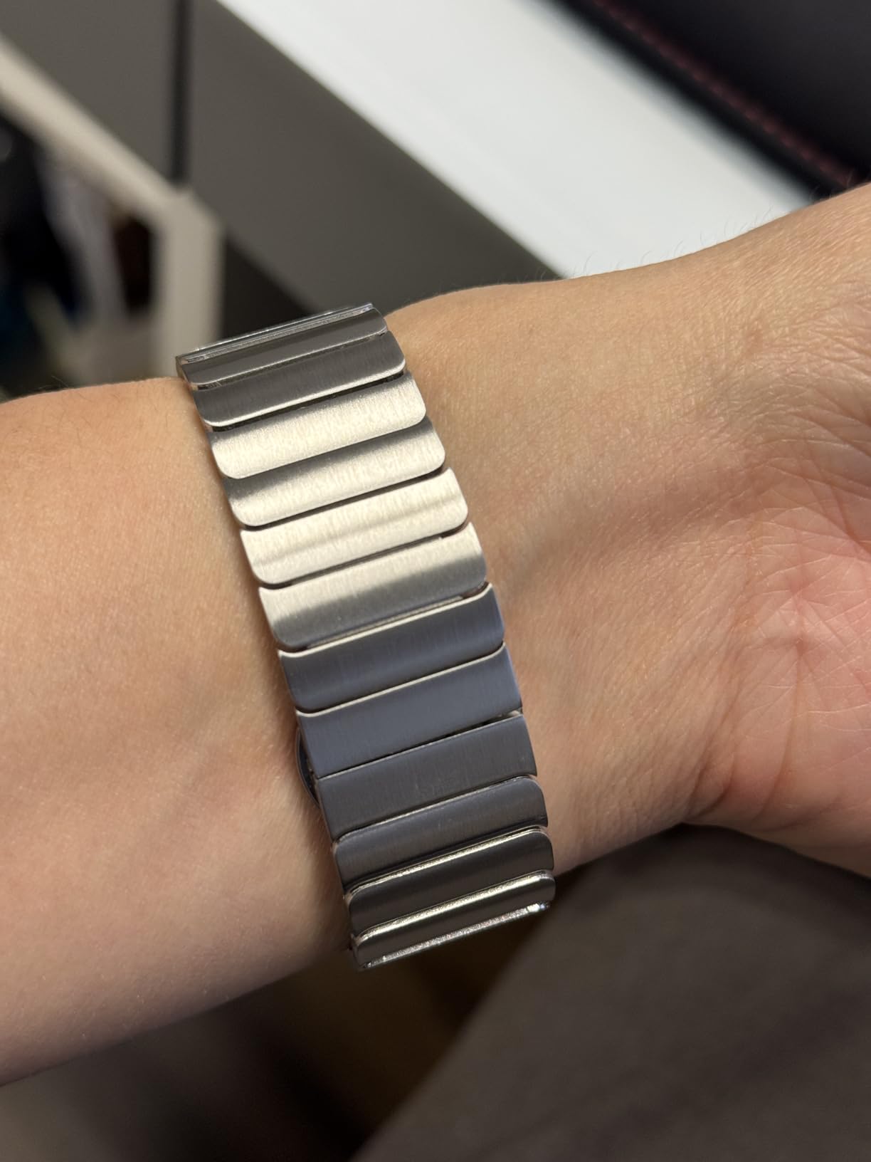 CHANCHY Stainless Steel Apple Watch Band Apple Watch Ultra 3/2/1 Band 49mm customer photo 2