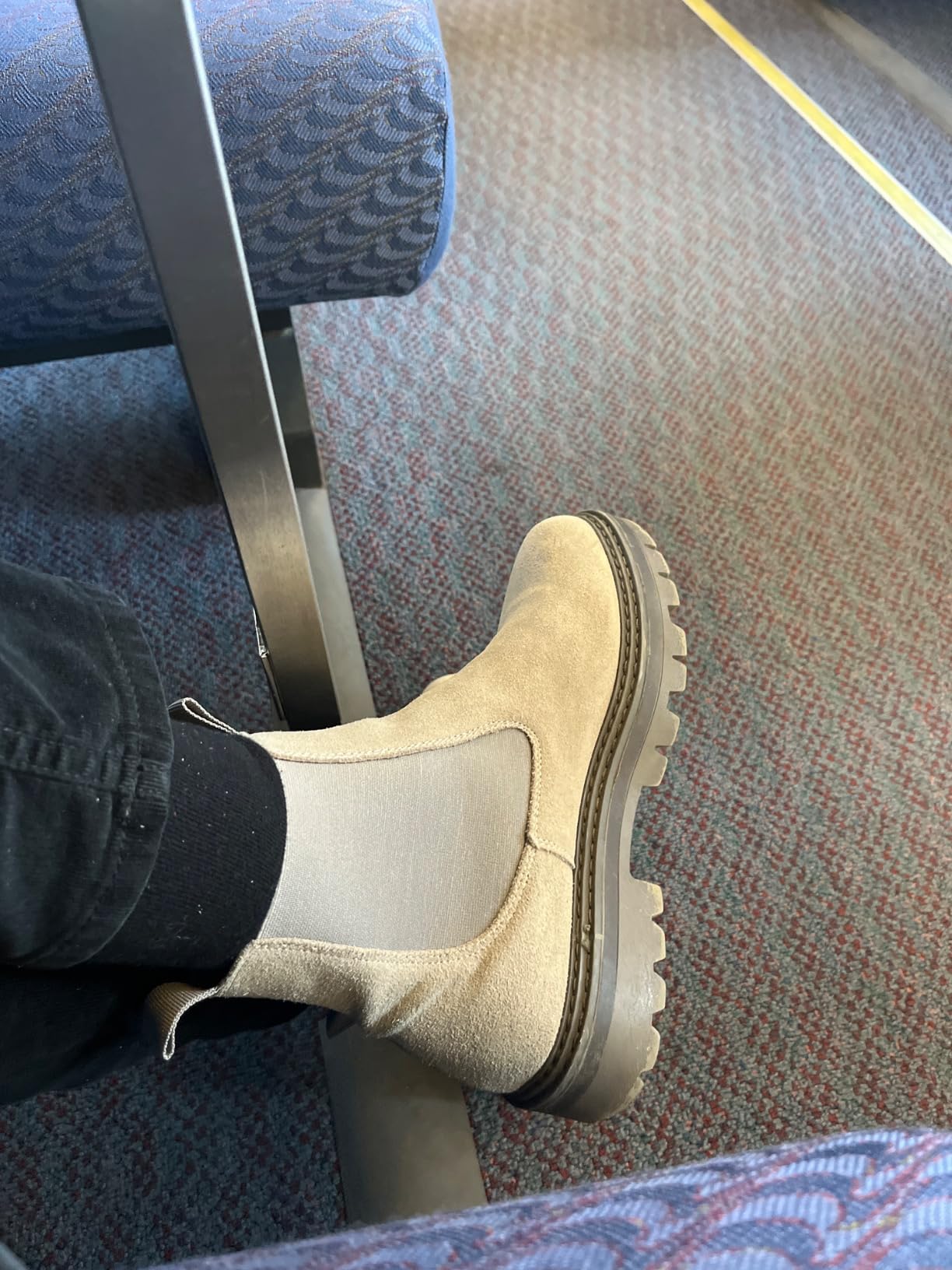 CUSHIONAIRE Women's Derby Genuine Suede Chelsea boot +Memory Foam, Wide Widths Available customer photo 1
