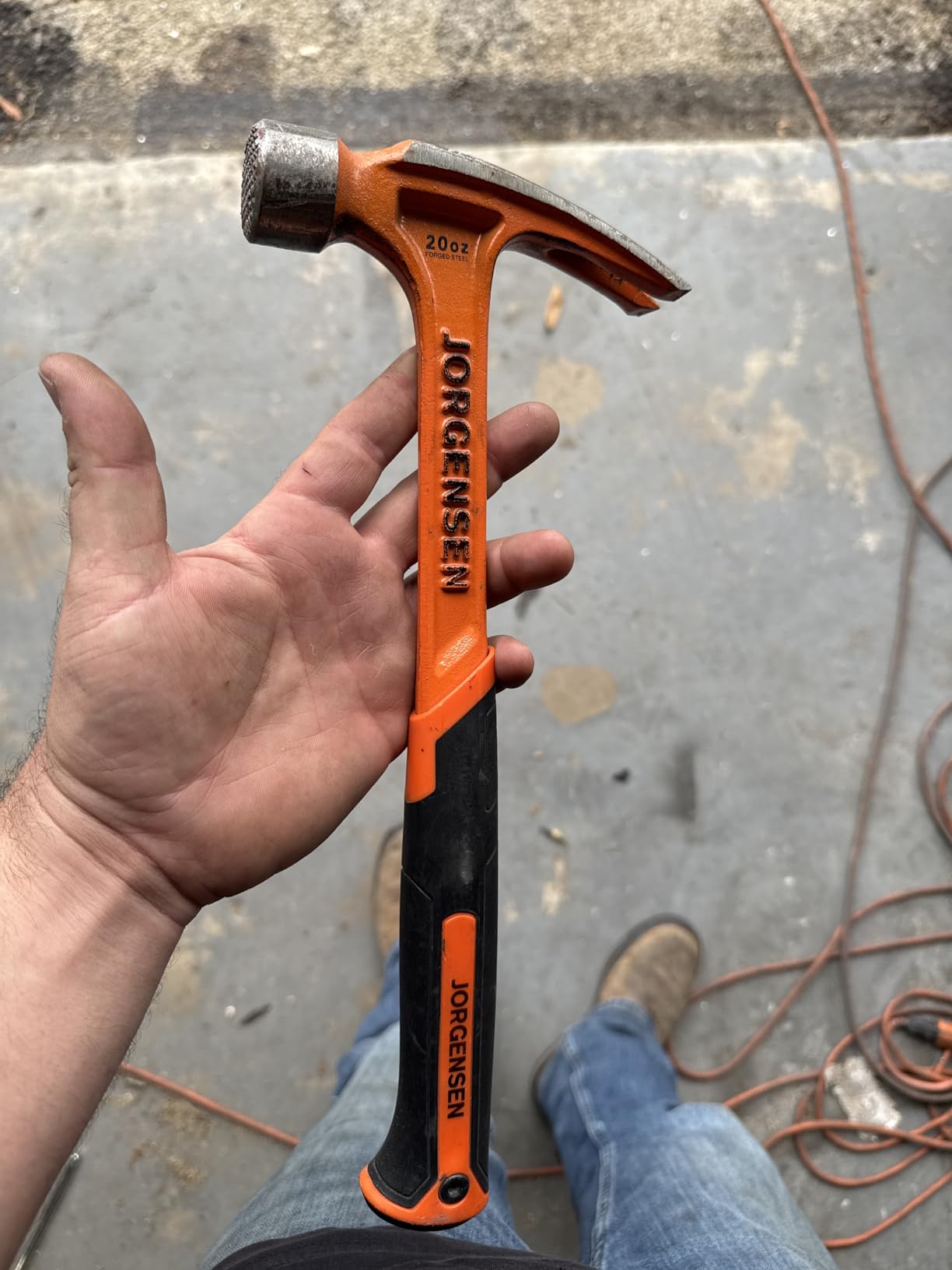 JORGENSEN 22 oz One-piece Forged Framing Claw Hammer with Nail Holder customer photo 2