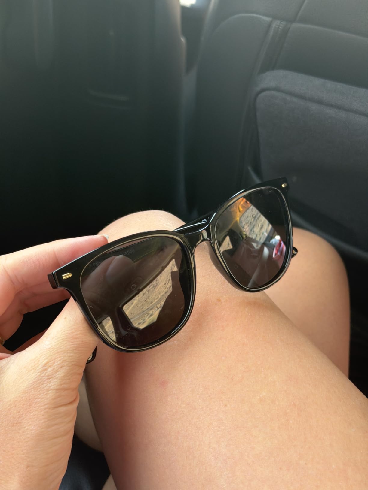 FIMILU 2 Packs Sunglasses for Women Polarized UV400 Protection Lens Big Frame Fashion Glasses Trendy Stylish Shade customer photo 1