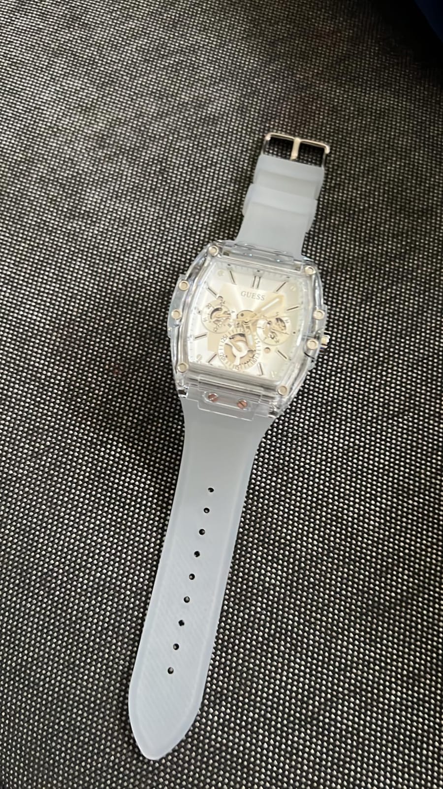 Guess Men's GW0G Series Analog Trend Watch Polycarbonate Case Silicone Bracelet 50M Water Resistance customer photo 1
