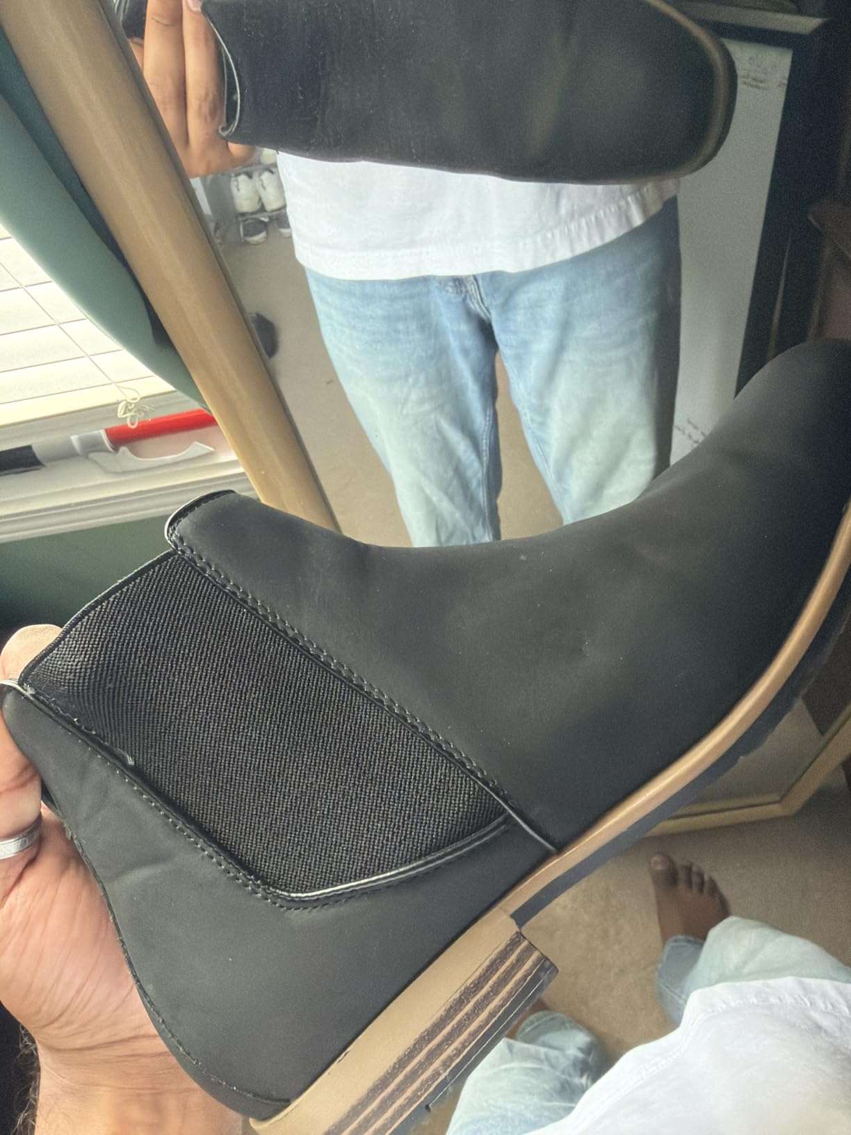 Amazon Essentials Men's Slip On Chelsea Ankle Boot customer photo 2