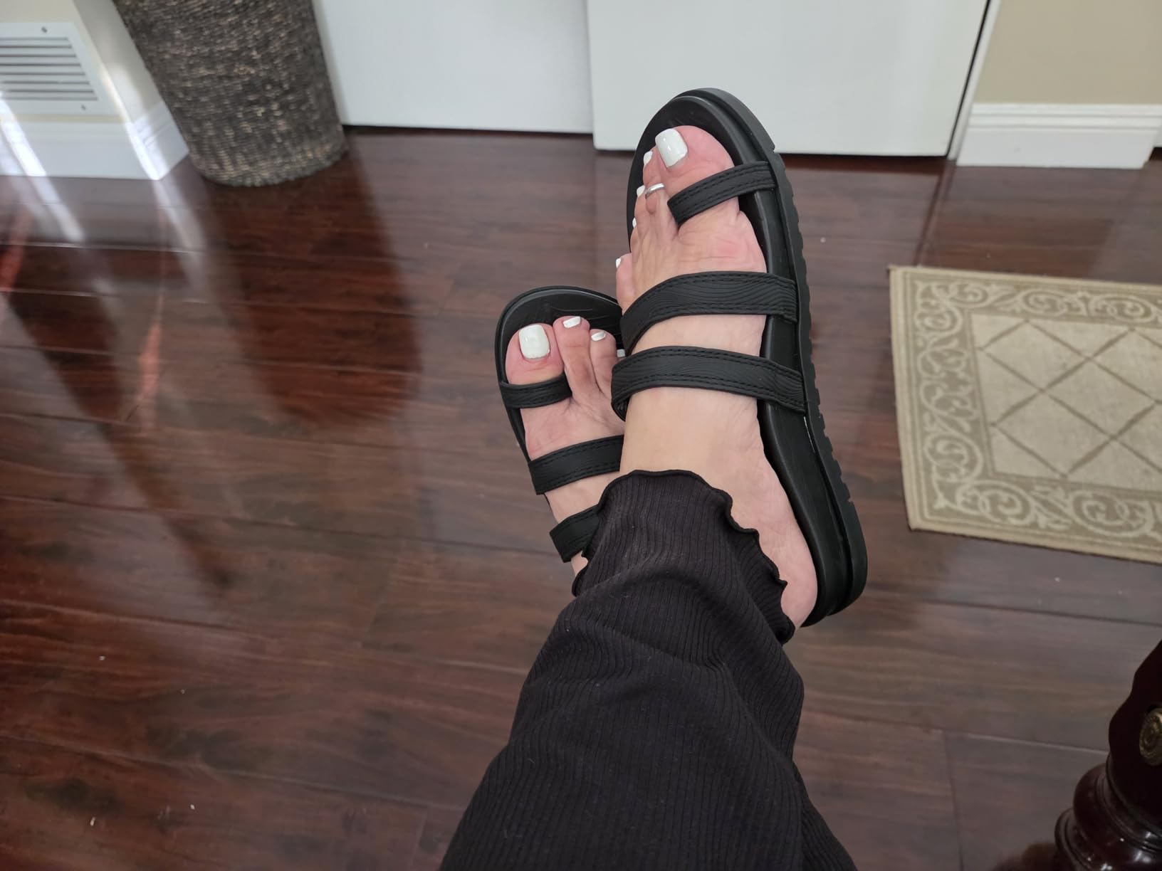 KuaiLu Womens Slides Sandals With Arch Support Comfort Plantar Fasciitis customer photo 1