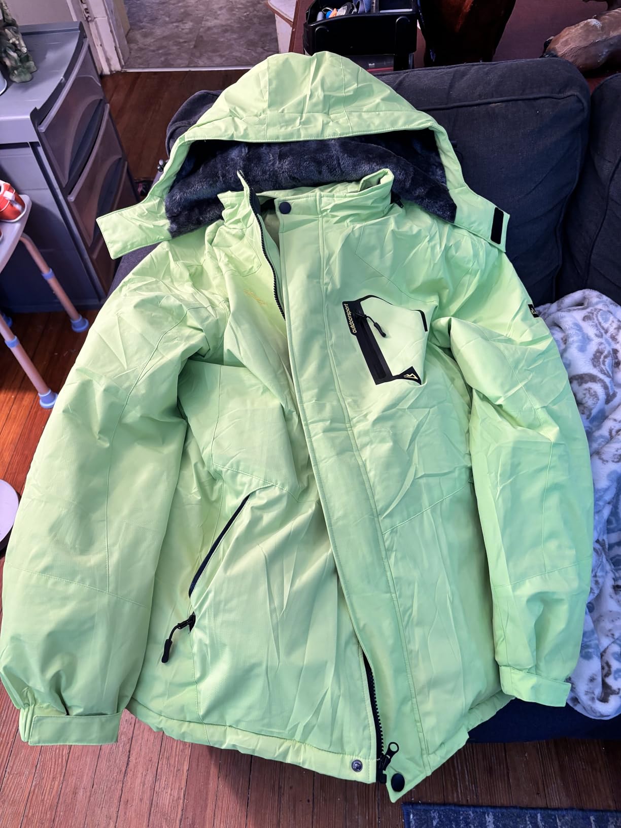 MAGCOMSEN Men's Winter Coats Water Resistant Ski Snow Jacket Warm Fleece Jacket Parka Raincoats With Hood Multi-Pockets customer photo 1