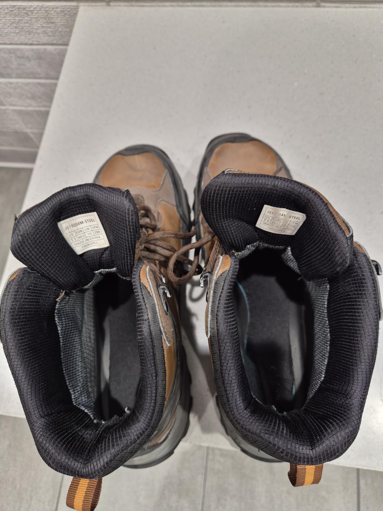 NORTIV 8 Men's Waterproof Steel Toe Work Boots | ASTM-certified Safety Boots for Construction customer photo 1