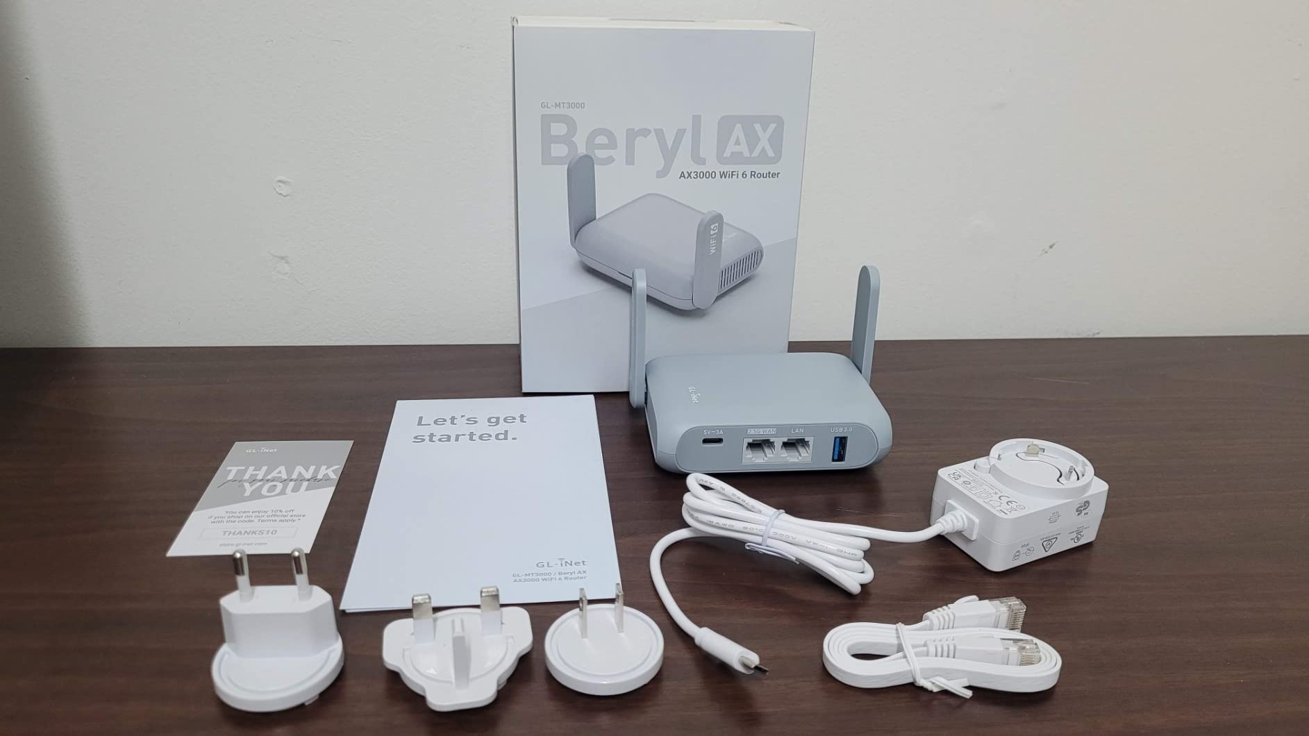 GL.iNet GL-MT3000 Beryl AX Wi-Fi 6 Travel Router, 2.5G WAN, VPN, OpenWrt customer photo 2