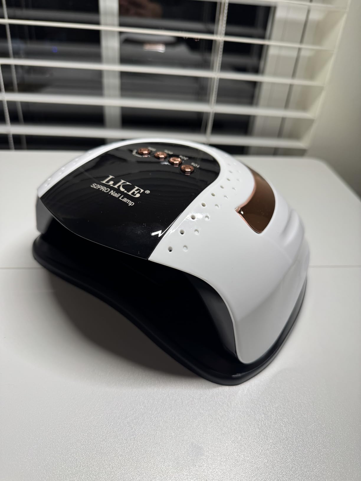 LKE 268W UV LED Nail Lamp for Pro Salon & Home Use with Auto-Sensor, White customer photo 1