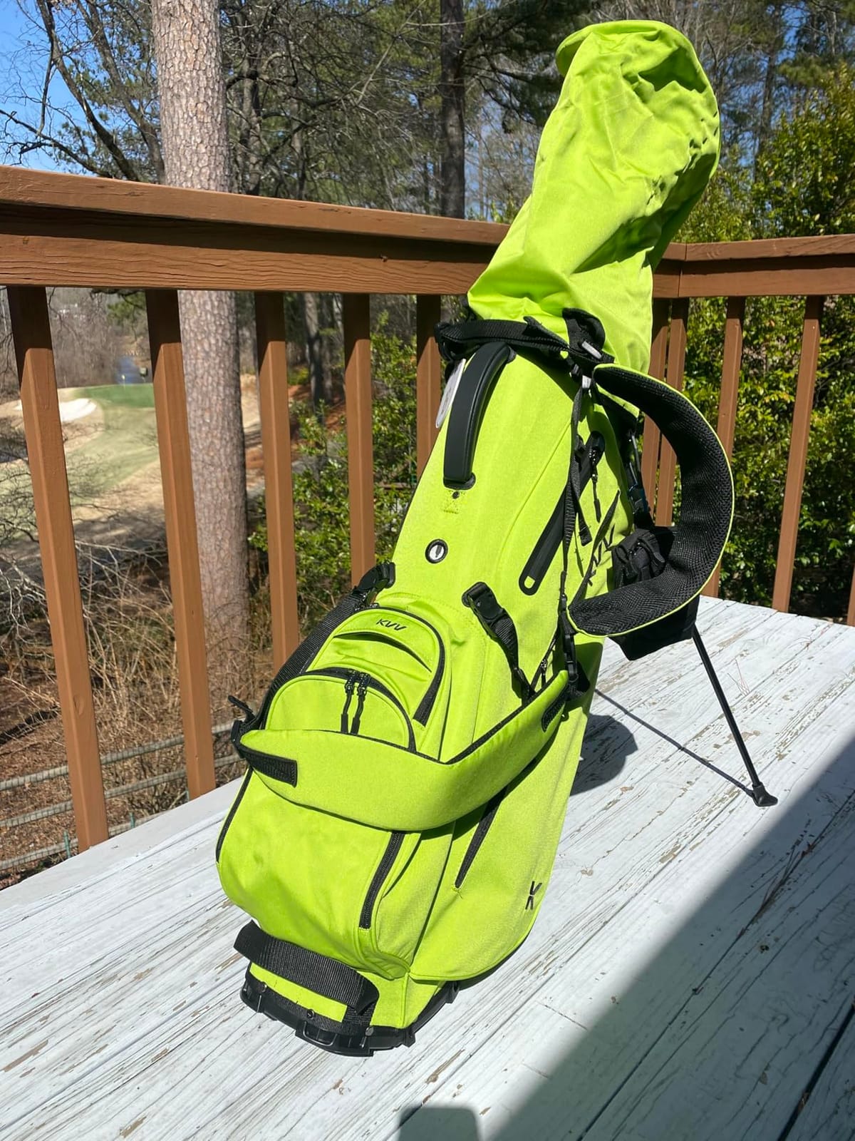 KVV Lightweight Golf Stand Bag with 7 Way Full-Length Dividers, 5 Zippered Pockets, Automatically Adjustable Dual Straps,Elegant Design customer photo 2