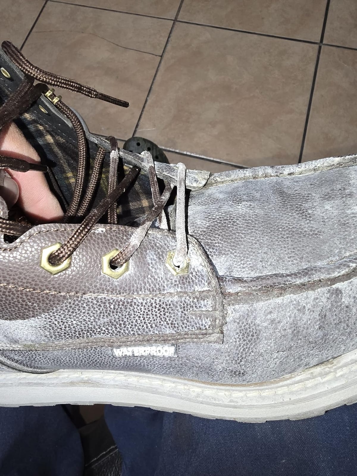 KELODON Waterproof Steel Toe Boots For Men 6