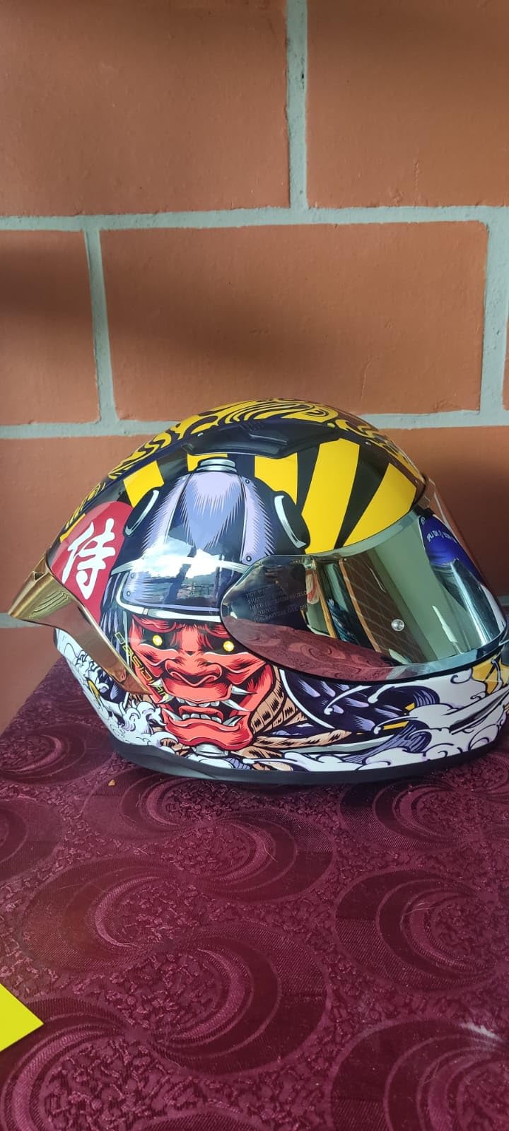 HAX Obsidian Full Face Dual Visor Adult Motorcycle Helmet for Motorbike Street Bike with Pinlock Ready DOT Approved Matte Black Gold L customer photo 1