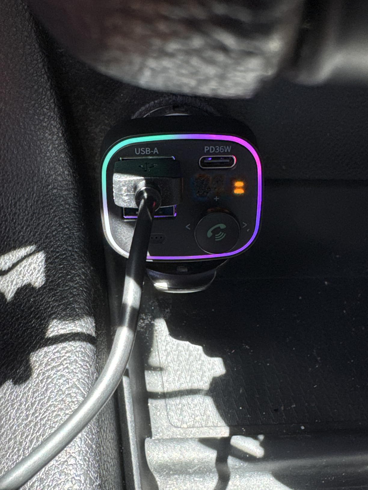 Syncwire Bluetooth 5.4 Car Adapter 48W FM Transmitter for Hands Free Calls customer photo 2