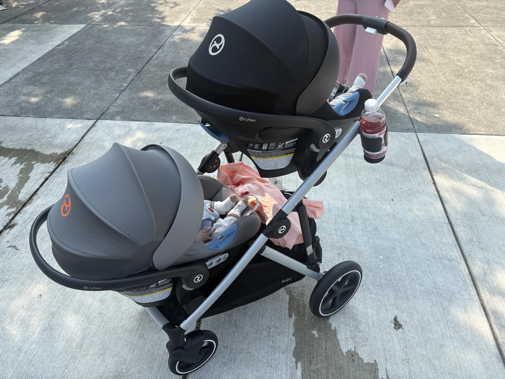 Cybex Gazelle S All-in-One Toddler and Baby Stroller with Over 20 Modular Configurations, Ergonomic Near-Flat Recline, Shopper Basket, and Compact Fold, Moon Black, Silver Frame customer photo 1