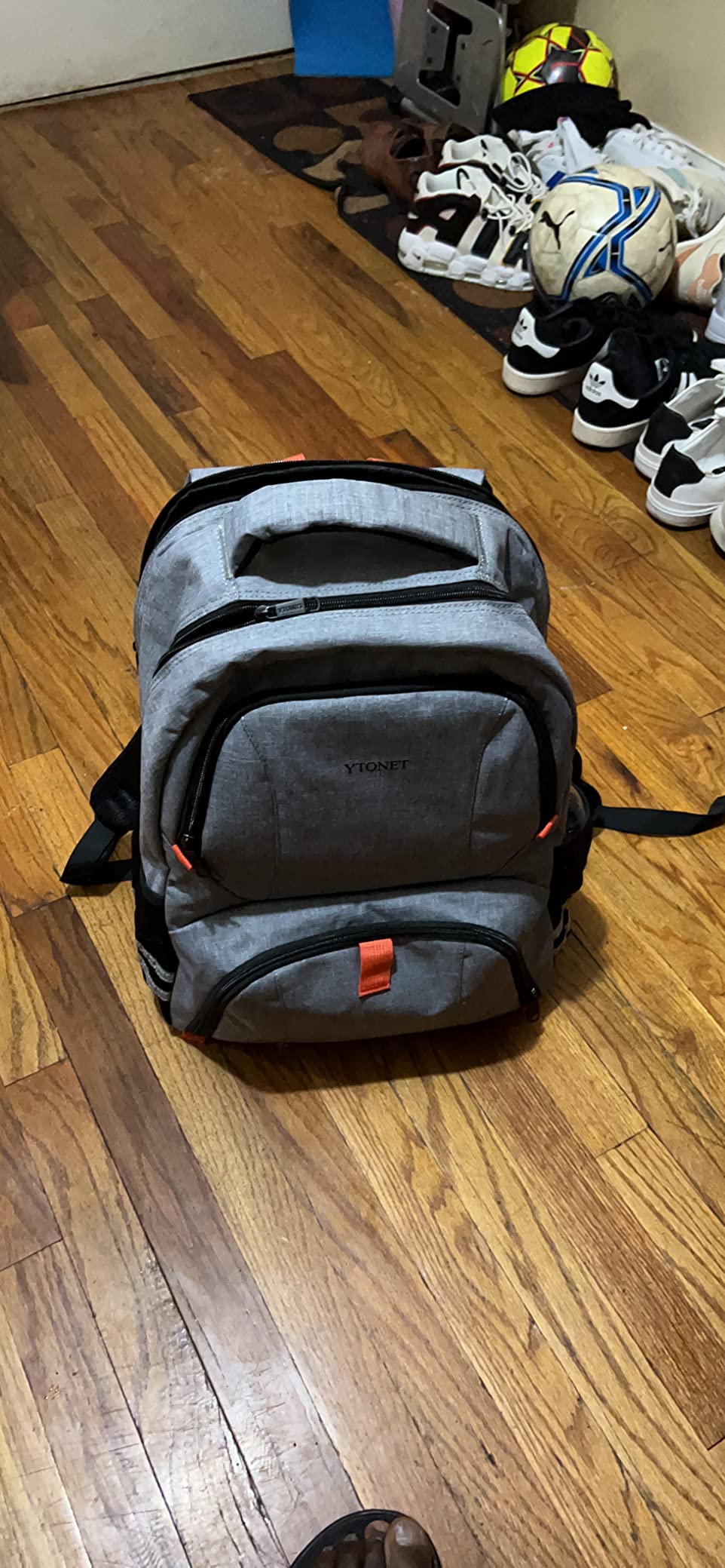 Ytonet Gym Backpack for Men Women, Travel Sports Bag with Shoe Compartment | Large Workout Laptop Backpack Water Resistant Fits 15.6-Inch Laptop for College Camping Black customer photo 2