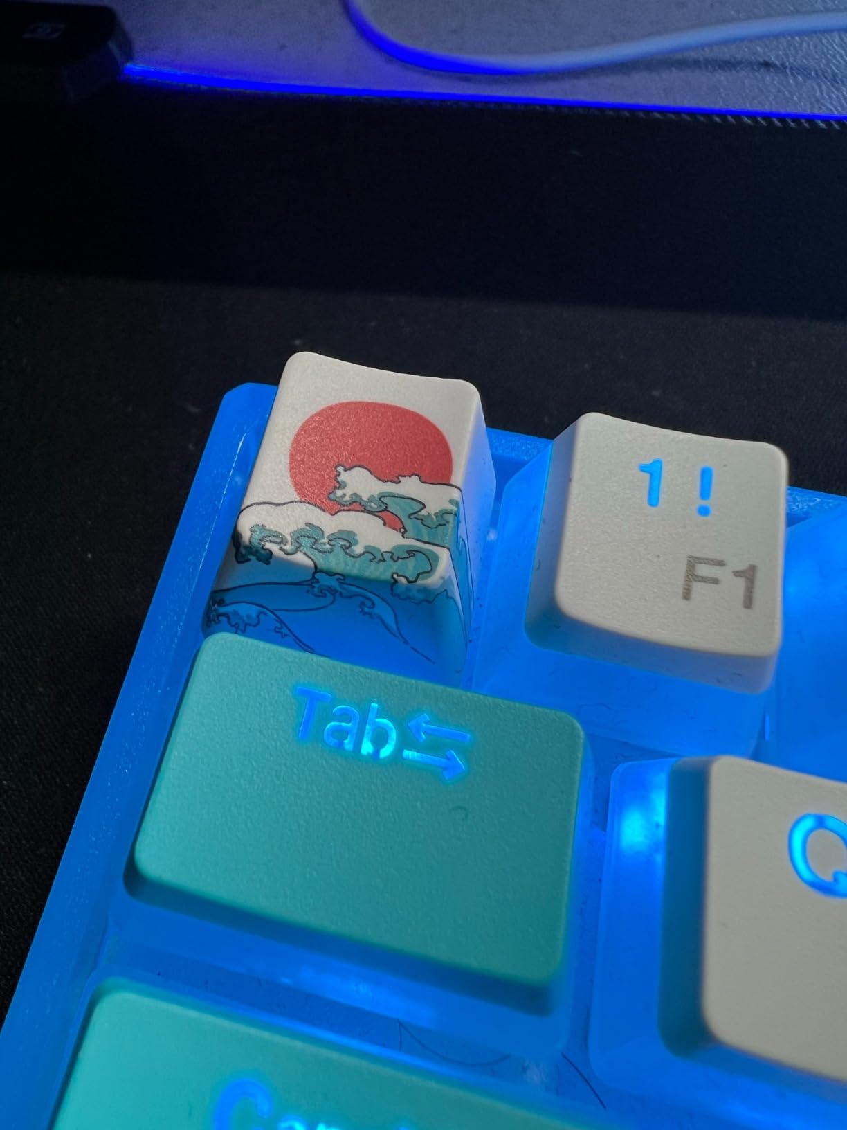 Womier 60% Percent Keyboard Gaming, Creamy Mechanical Wired Keyboard Anime customer photo 1