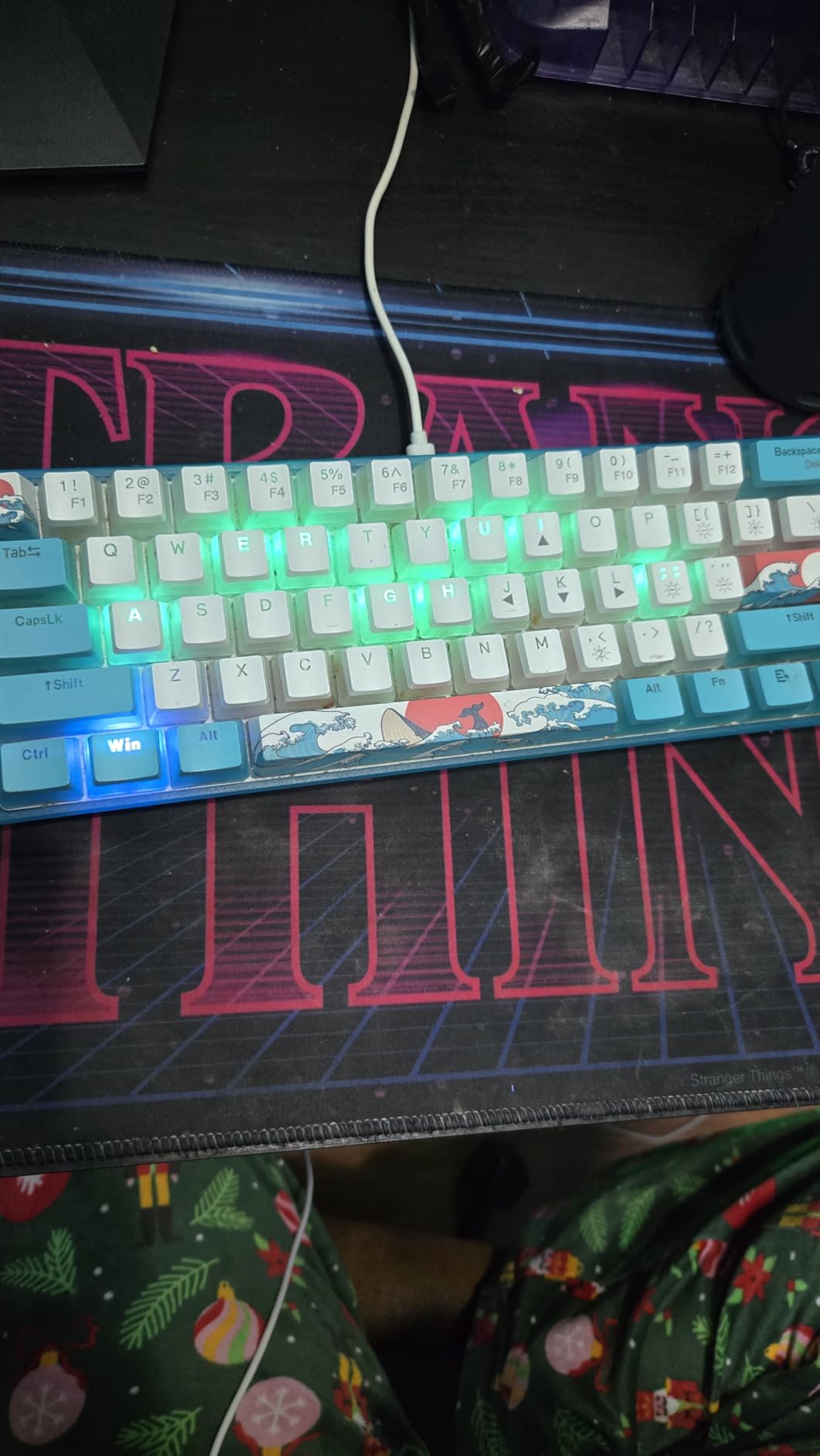Womier 60% Percent Keyboard Gaming, Creamy Mechanical Wired Keyboard Anime customer photo 2