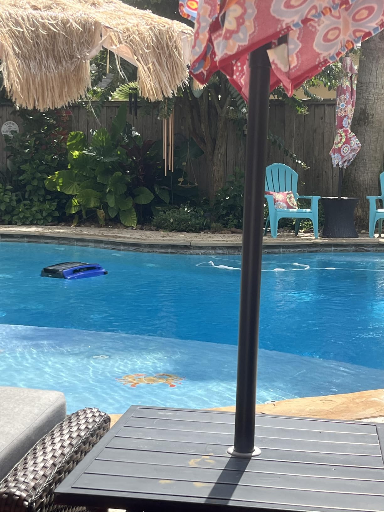 Betta SE Solar Powered Automatic Robotic Pool Surface Skimmer Cleaner with 24/7 Continuous Cleaning Battery Power and Re-Engineered Twin Salt Chlorine Tolerant Motors (Blue) customer photo 2