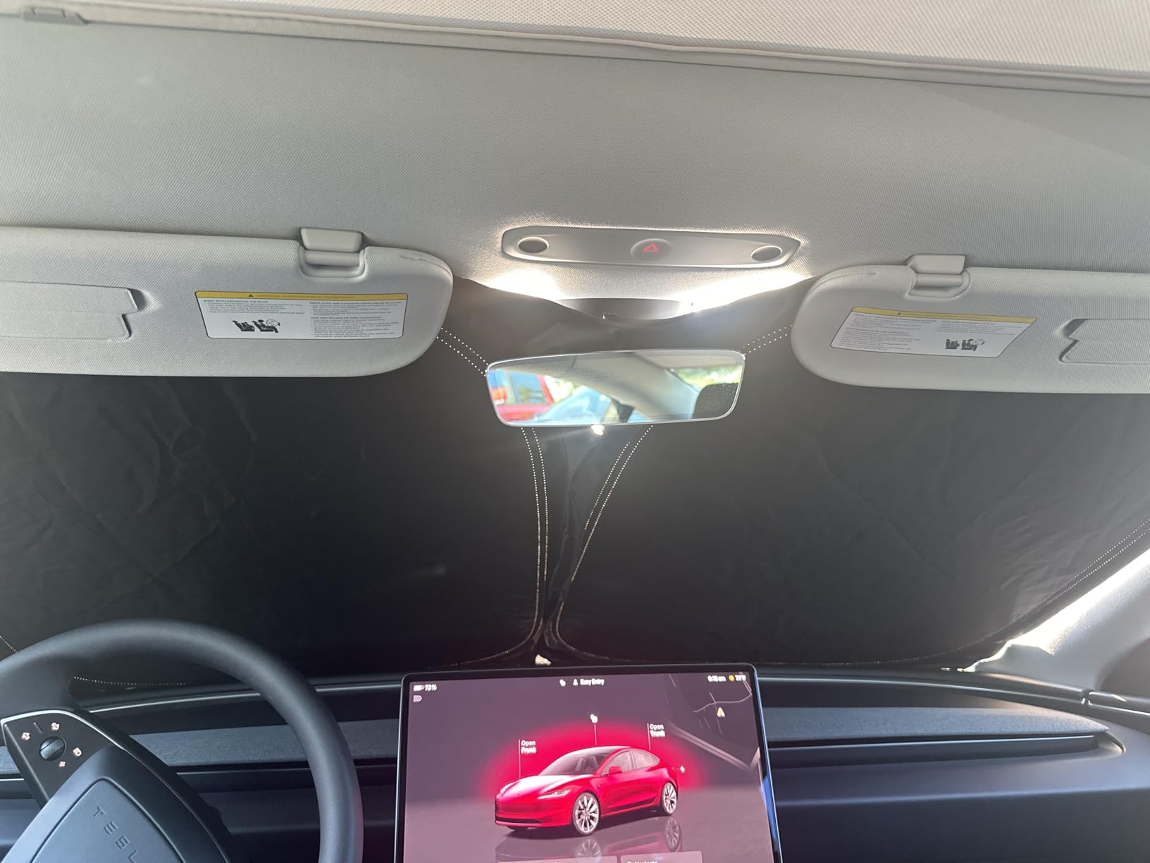Spigen ZeroGap Windshield Sunshade for All Tesla Model Y & 3 customer photo 2