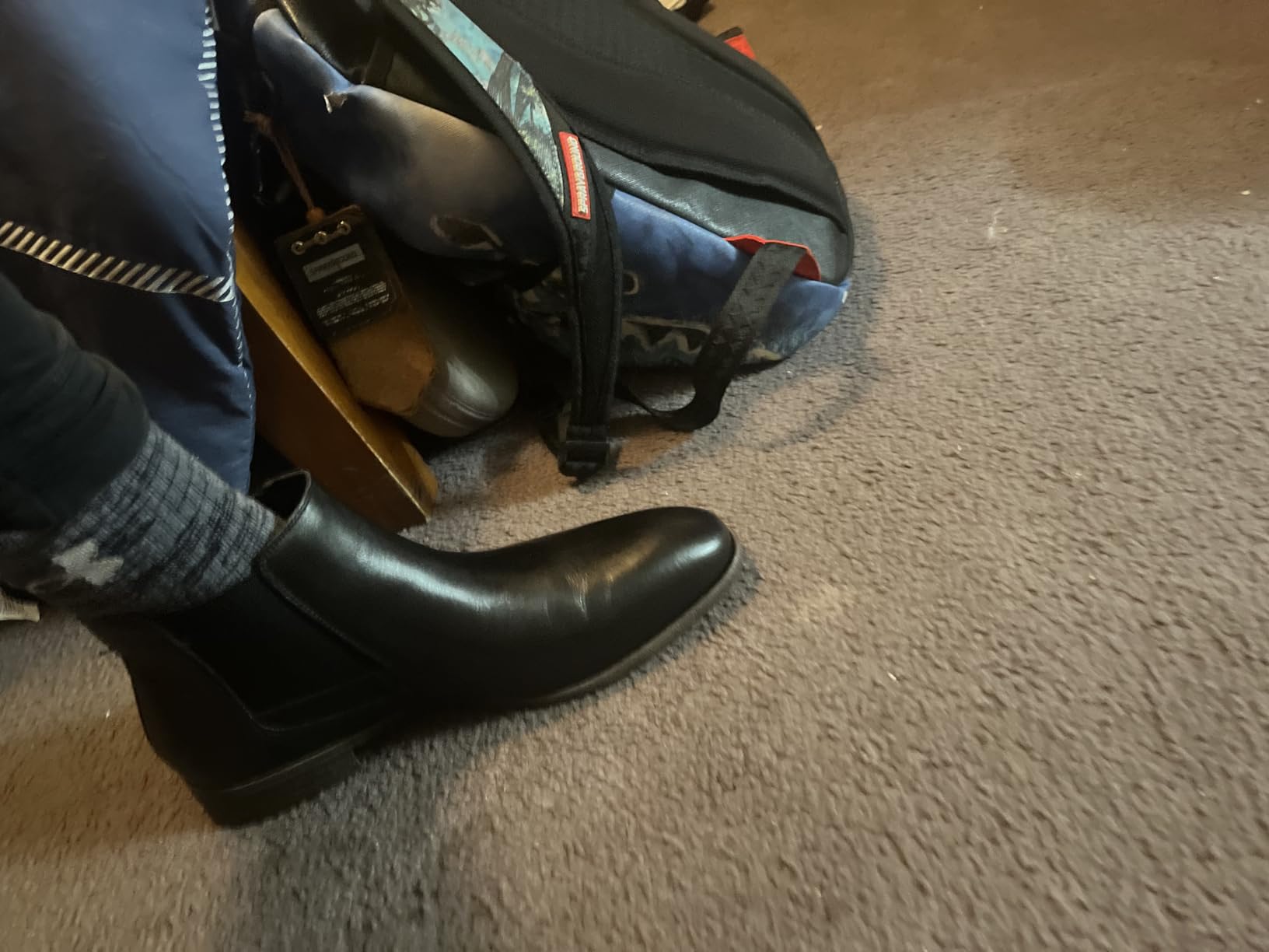 Jousen Mens Chelsea Boots Leather Slip On Dress Boots customer photo 2