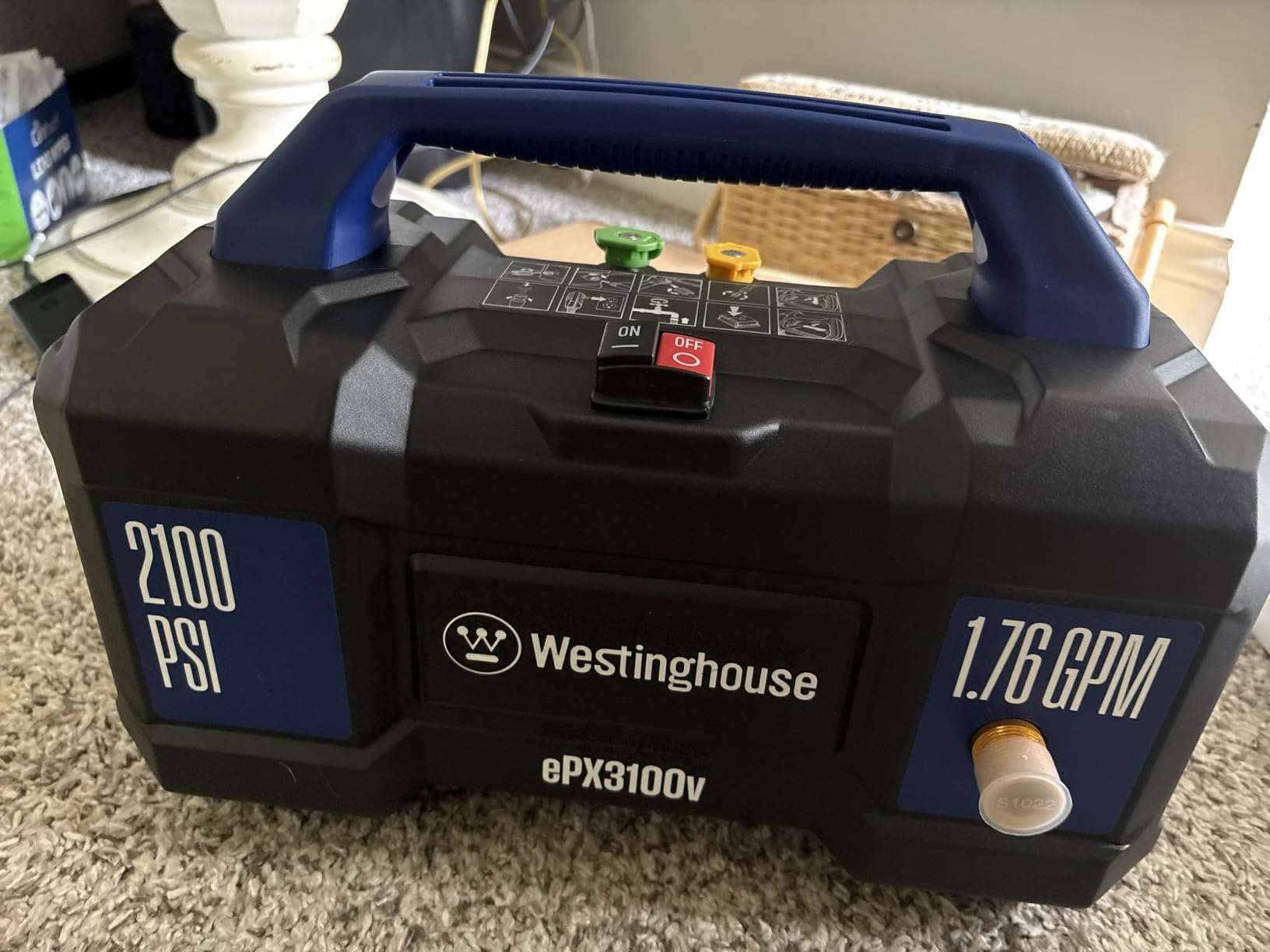 Westinghouse ePX3100v Electric Pressure Washer, 2100 Max PSI 1.76 Max GPM, Built-in Carry Handle, Detachable Foam Cannon, Pro-Style Steel Wand, 3-Nozzle Set, for Cars/Fences/Driveways/Home/Patios customer photo 1