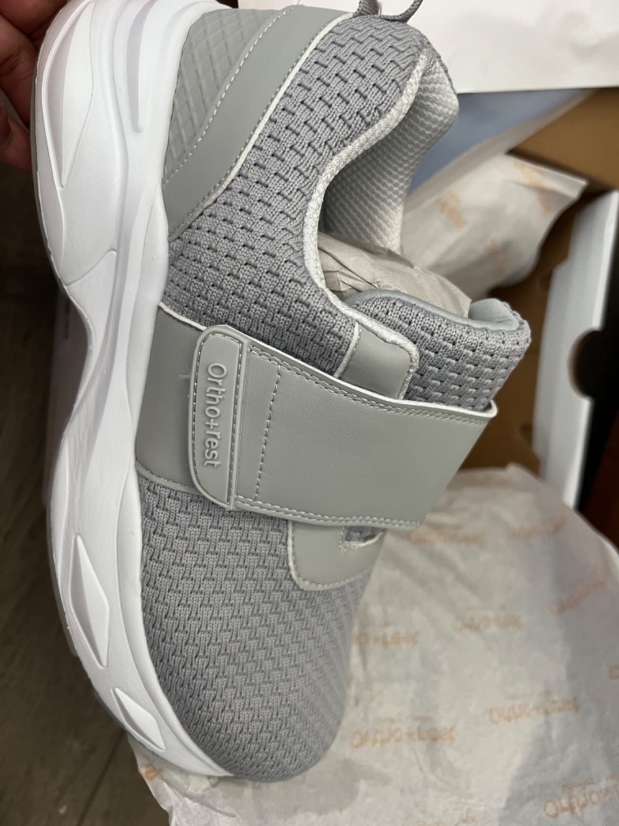Ortho + Rest Women Diabetic Shoes with Adjustable Closure Orthopedic Walking Shoes for Edema Plantar Fasciitis Bunions Arthritis Swollen Feet customer photo 1
