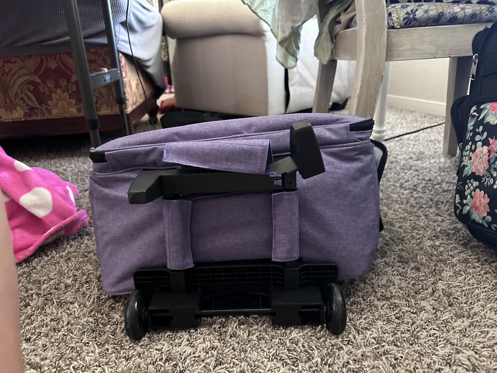 Teamoy Rolling Sewing Machine Case with Wheels, Dandelion customer photo 1