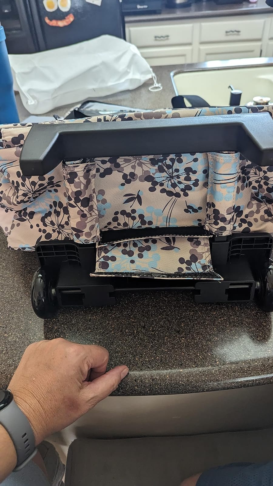 Teamoy Rolling Sewing Machine Case with Wheels, Dandelion customer photo 2