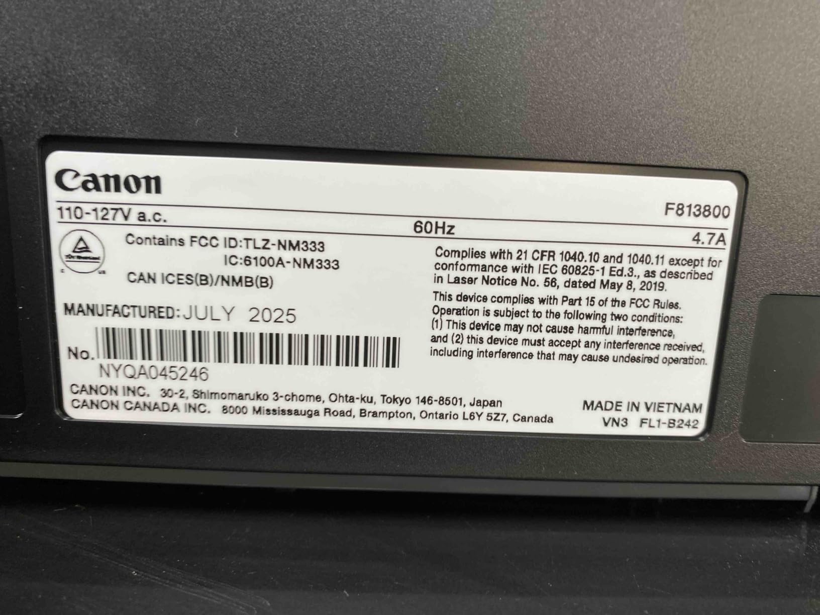 Canon imageCLASS LBP122dw - Wireless Monochrome Duplex Laser Printer customer photo 1