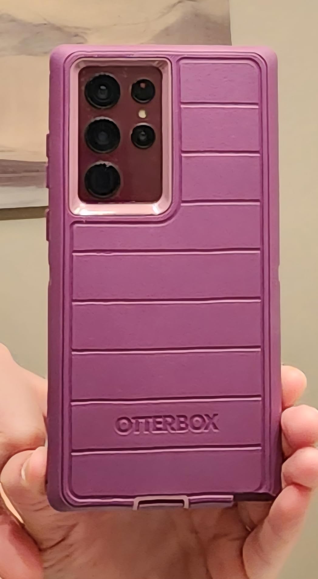 OtterBox Defender Series Case for Samsung Galaxy S22 Ultra (Only) - Case Only - Microbial Defense Protection - Non-Retail Packaging - Black customer photo 1