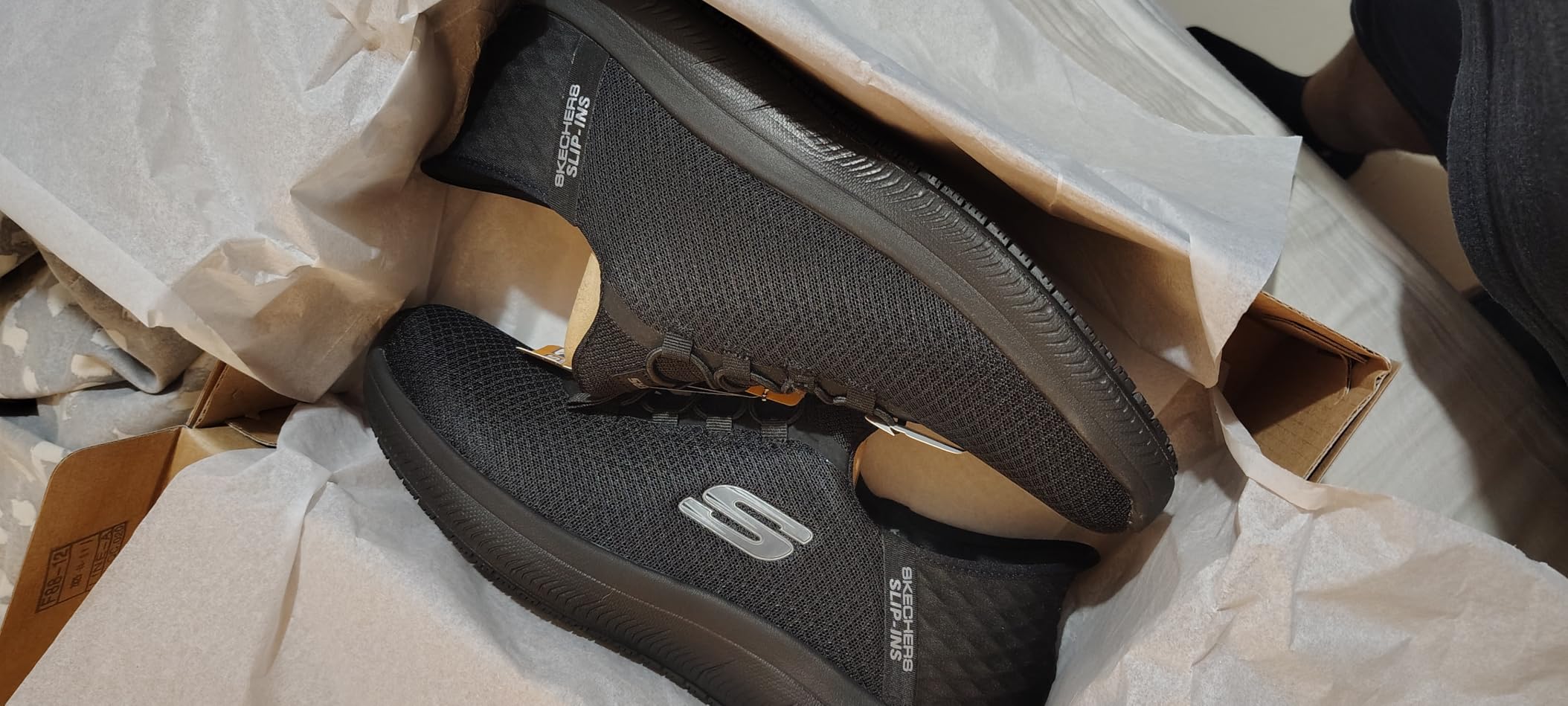Skechers Men's Summits Colsin Bungee | Work, Slip-ins, Slip Resistant, Electrical Hazard, Air-Cooled Memory Foam customer photo 1