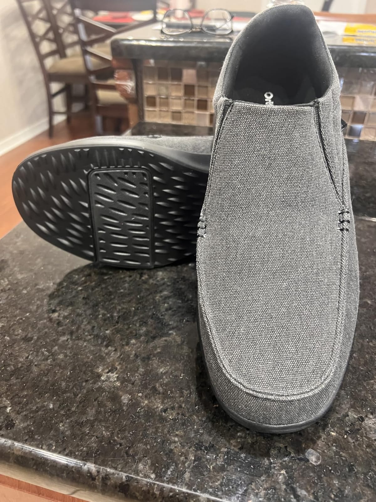 Men's Orthopedic Comfortable Slip-On Shoes with Arch Support, Orthotic Loafers for Plantar Fasciitis customer photo 2